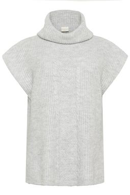 KCMala Knit Poncho Grey Melange