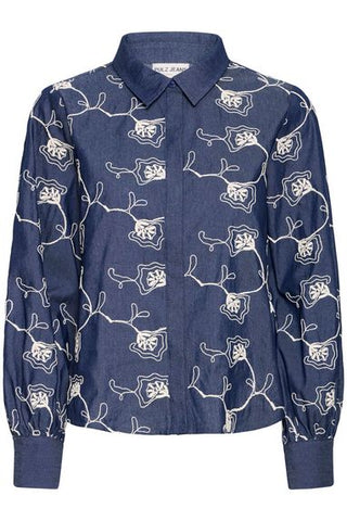 PZMacy Shirt Dark Blue Denim