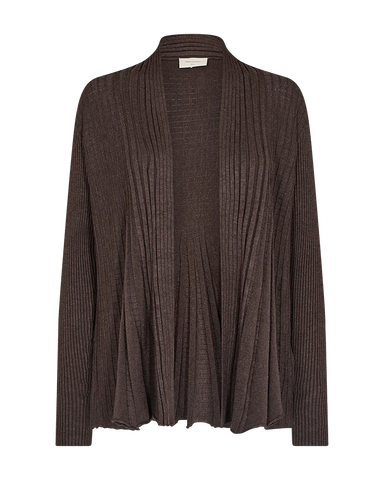 FQClaudisse S Cardigan Coffee Bean Melange