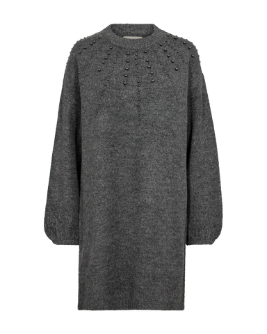 FQPearl Dress Dark Grey Melange