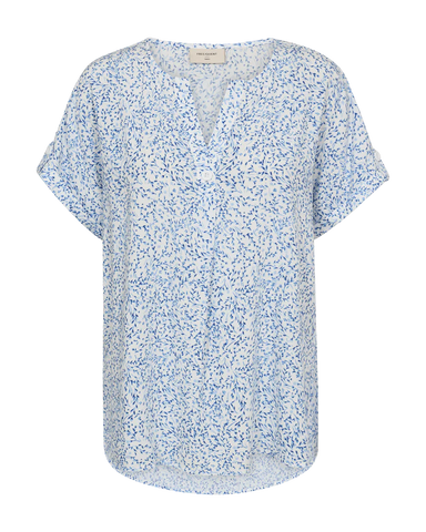FQAdney Blouse White W Blue
