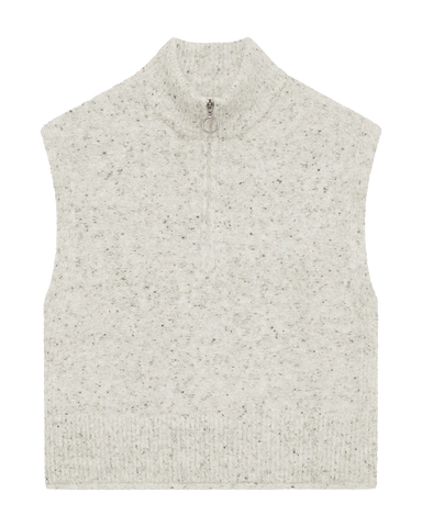 FQGrsnemes Waistcoat Moonbeam Melange