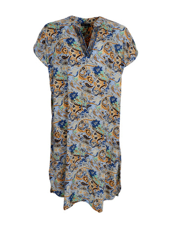 BCLuna Andrea S/S Dress Botanical Blue