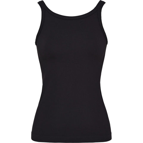 Lone Rib Tank Top Nero