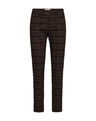 FQRex Bukser Ankel Check Black W Coffee