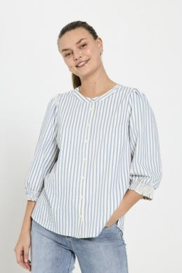 FQAby Shirt Blue W Off-White