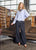 BCMoore Box Pant Navy Stripe