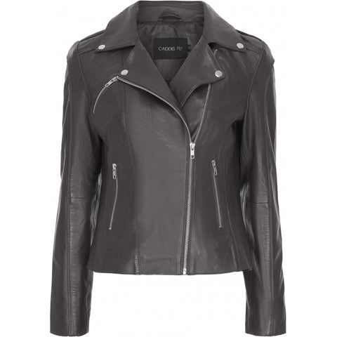 Sun Leather Jacket Black