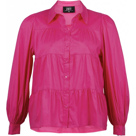 Poplin Long Sleeve Shirt Pink