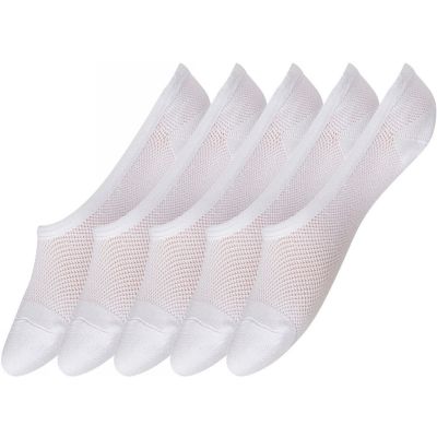 Footies Quick Dry 5-pack White